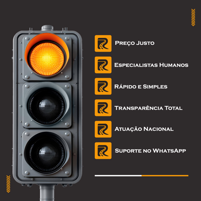 Sinalização de trânsito em via urbana